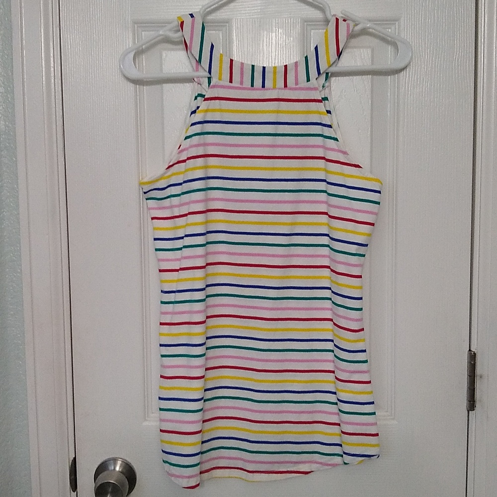 Rainbow Striped Rocker Tank - Picture 2 of 3